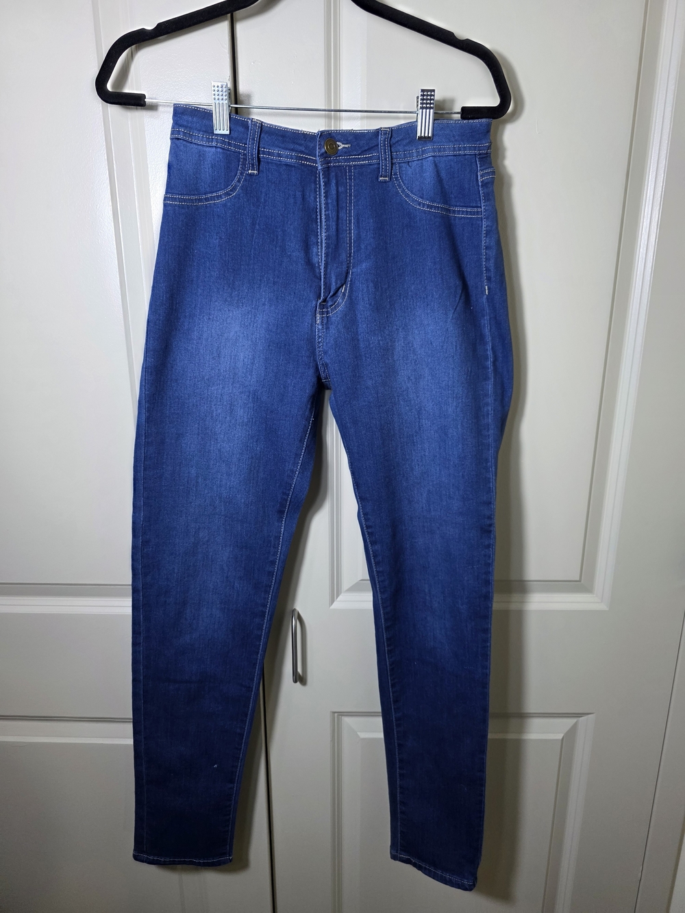 Classic Womens Blue Denim Jeans